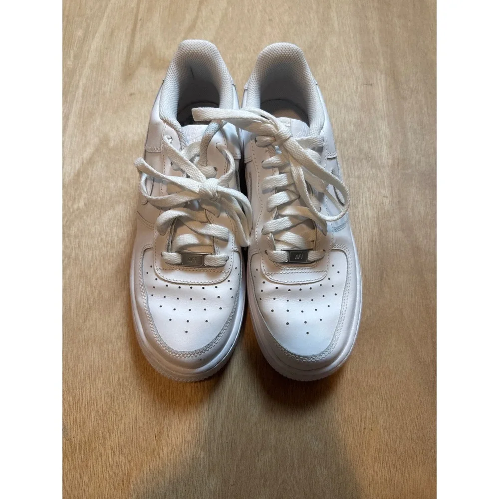 Nike Air Force 1 Low White Leather Sneakers DD8959-100 Womens Shoes Size 8.5
